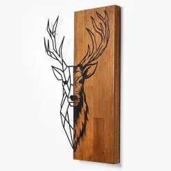 Online Seinäkoriste Red Deer 1, ruskea/musta Koriste-Esineet