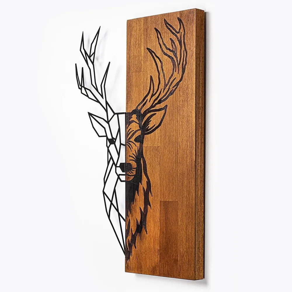 Online Seinäkoriste Red Deer 1, ruskea/musta Koriste-Esineet