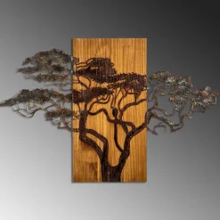 Clearance Seinäkoriste Acacia Tree, monivärinen Koriste-Esineet