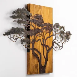 Clearance Seinäkoriste Acacia Tree, monivärinen Koriste-Esineet