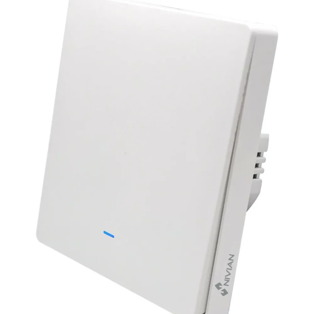 New Seinäkytkin valoille Celetron Nivian Smart, 1-osainen, TUYA Smartlife Wifi/Wlan Älykotijärjestelmät