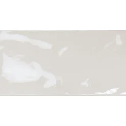 Seinälaatta Manacor White kiiltävä strukturoitu 7,5x15 cm*Pukkila Hot