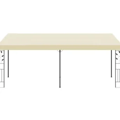 Seinään kiinnitettävä huvimaja 6x3x2,5 m kerma*FinePRICE Online