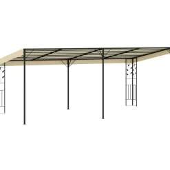 Seinään kiinnitettävä huvimaja 6x3x2,5 m kerma*FinePRICE Online