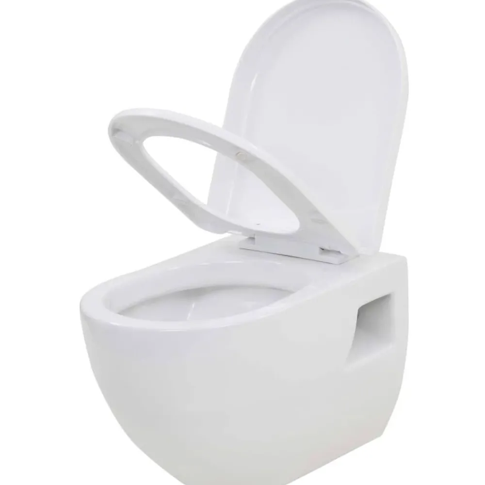 Best Seinään kiinnitettävä WC-istuin keraaminen valkoinen Seinä-Wc