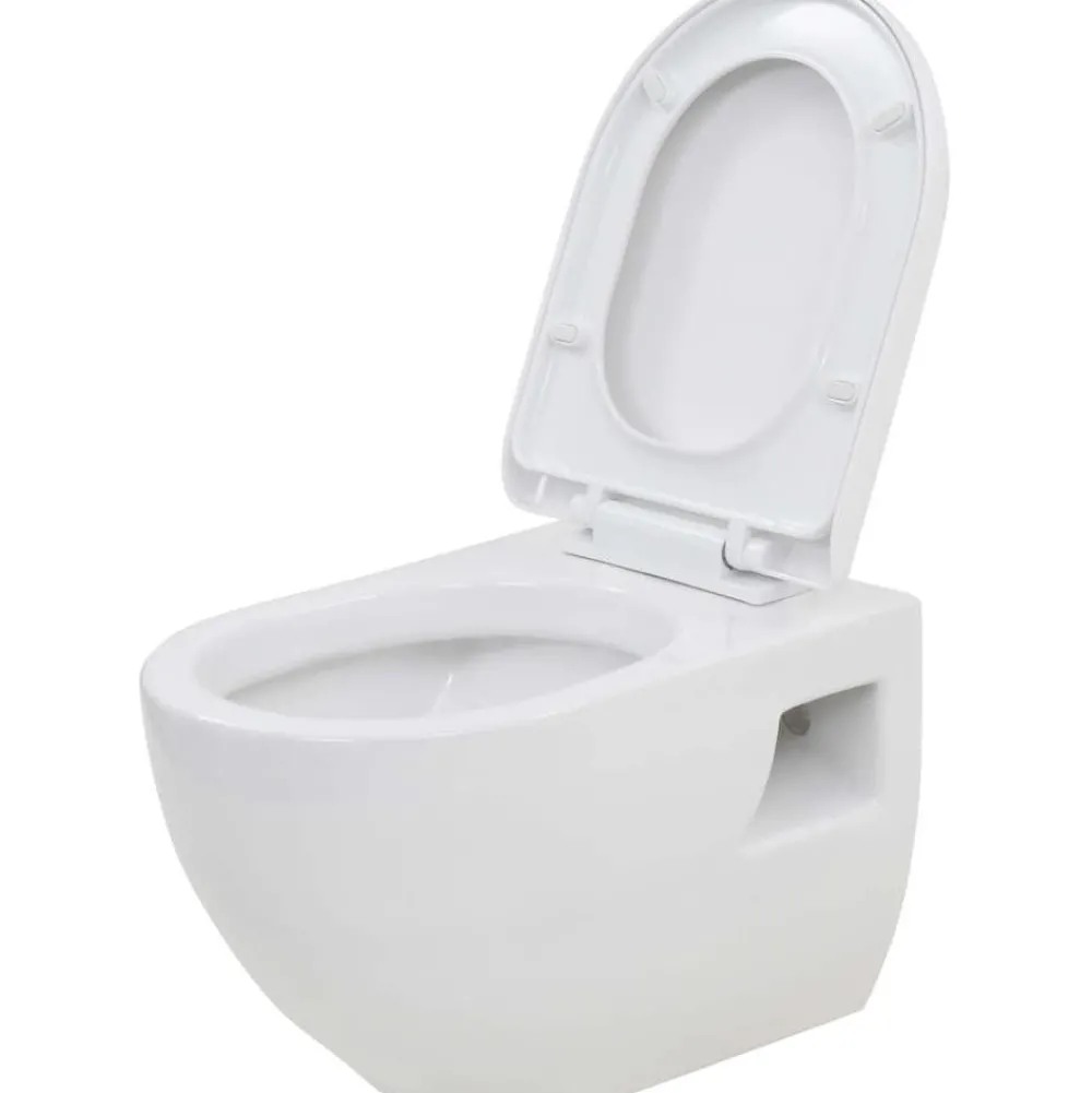 Best Seinään kiinnitettävä WC-istuin keraaminen valkoinen Seinä-Wc