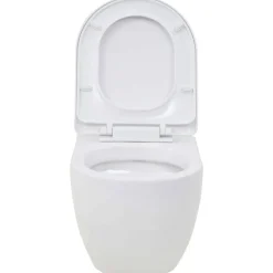 Best Seinään kiinnitettävä WC-istuin keraaminen valkoinen Seinä-Wc