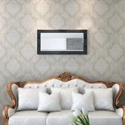 Online Seinäpeili barokkityylinen 100x50 cm musta Peilit
