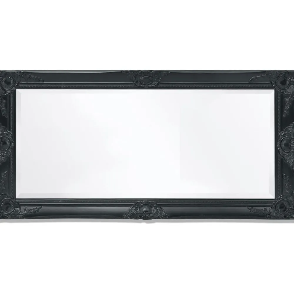 Online Seinäpeili barokkityylinen 100x50 cm musta Peilit