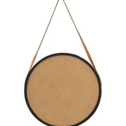 Sale Seinäpeili hihnalla 50 cm musta Pyöreät Peilit