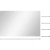 Seinäpeili 5 hyllyä hopea 100x60 cm*FinePRICE Online