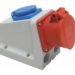 Sale Seinäpistorasia , 16A, 3+N+PE, 6H, 400V, IP44, Schuko Pistorasiat