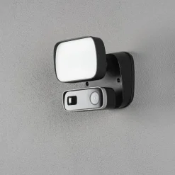Best Seinävalaisin Smartlight 7867-750 musta 10W kamera kaiutin mikrofoni Älyvalaisimet Ulos