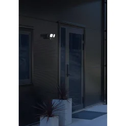 New Seinävalaisin Smartlight 7869-750 musta 24W kamera kaiutin mikrofoni Älyvalaisimet Ulos