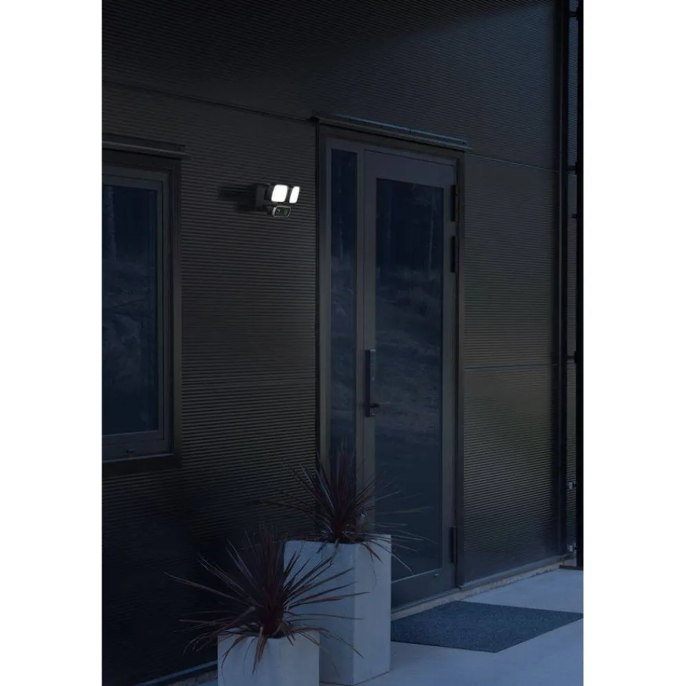 New Seinävalaisin Smartlight 7869-750 musta 24W kamera kaiutin mikrofoni Älyvalaisimet Ulos