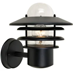 Hot Seinävalaisin Käpylä Mini 221x276x243mm, musta Ulkoseinävalaisimet