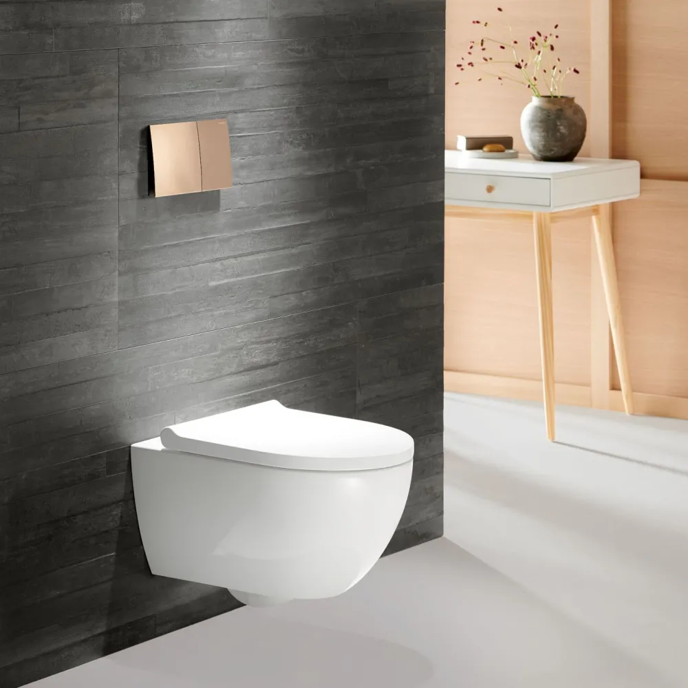 Seinä-WC-istuin Acanto Turboflush, Soft close -kannella, valkoinen*Geberit Discount