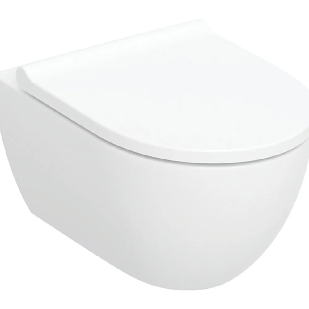 Seinä-WC-istuin Acanto Turboflush, Soft close -kannella, valkoinen*Geberit Discount
