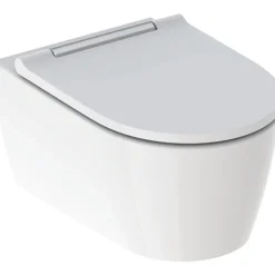 Seinä-WC-istuin ONE Turboflush, kromin värinen Design-kansi*Geberit Online