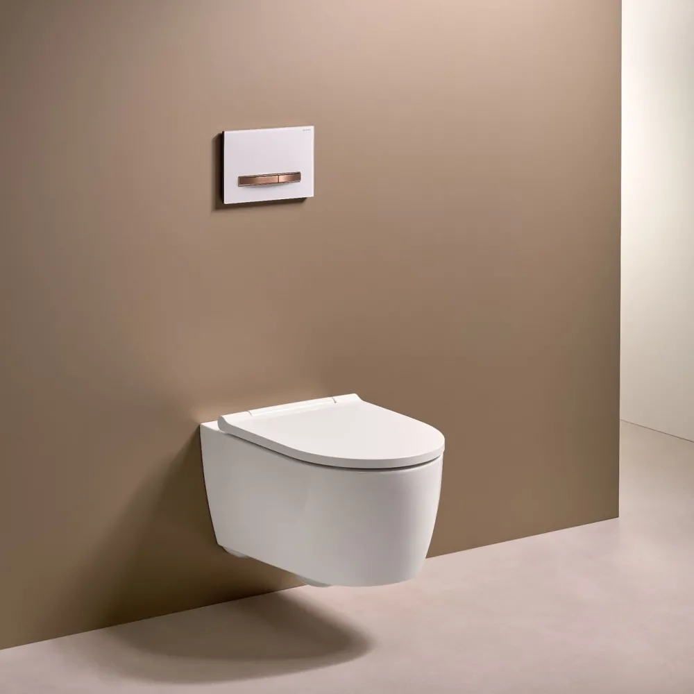 Seinä-WC-istuin ONE Turboflush, valkoinen Design-kansi*Geberit Best