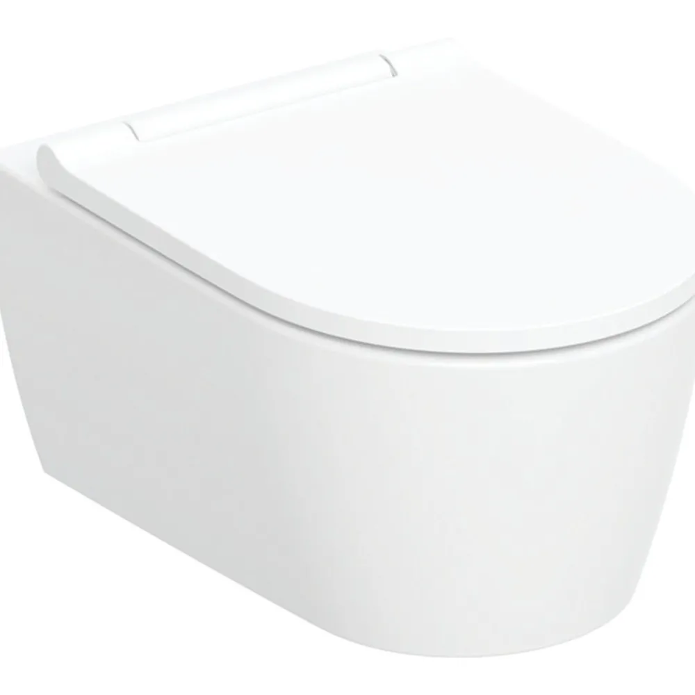Seinä-WC-istuin ONE Turboflush, valkoinen Design-kansi*Geberit Best