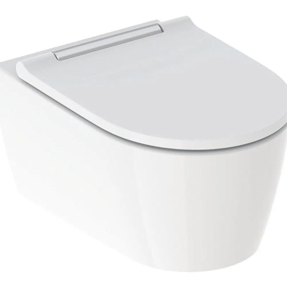 Seinä-WC-istuin ONE Turboflush, valkoinen Design-kansi*Geberit Best