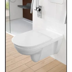 Seinä-WC-istuin 4G01, pidennetty malli, Hygienic Flush, ilman istuinkantta*Gustavsberg Clearance