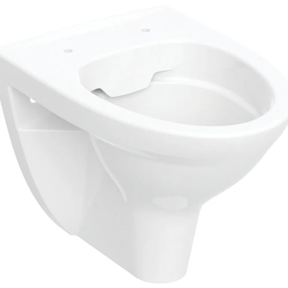 Seinä-WC-istuin Glow Classic Rimfree, huuhtelukaulukseton, 49,5 cm, valkoinen*Ido Sale