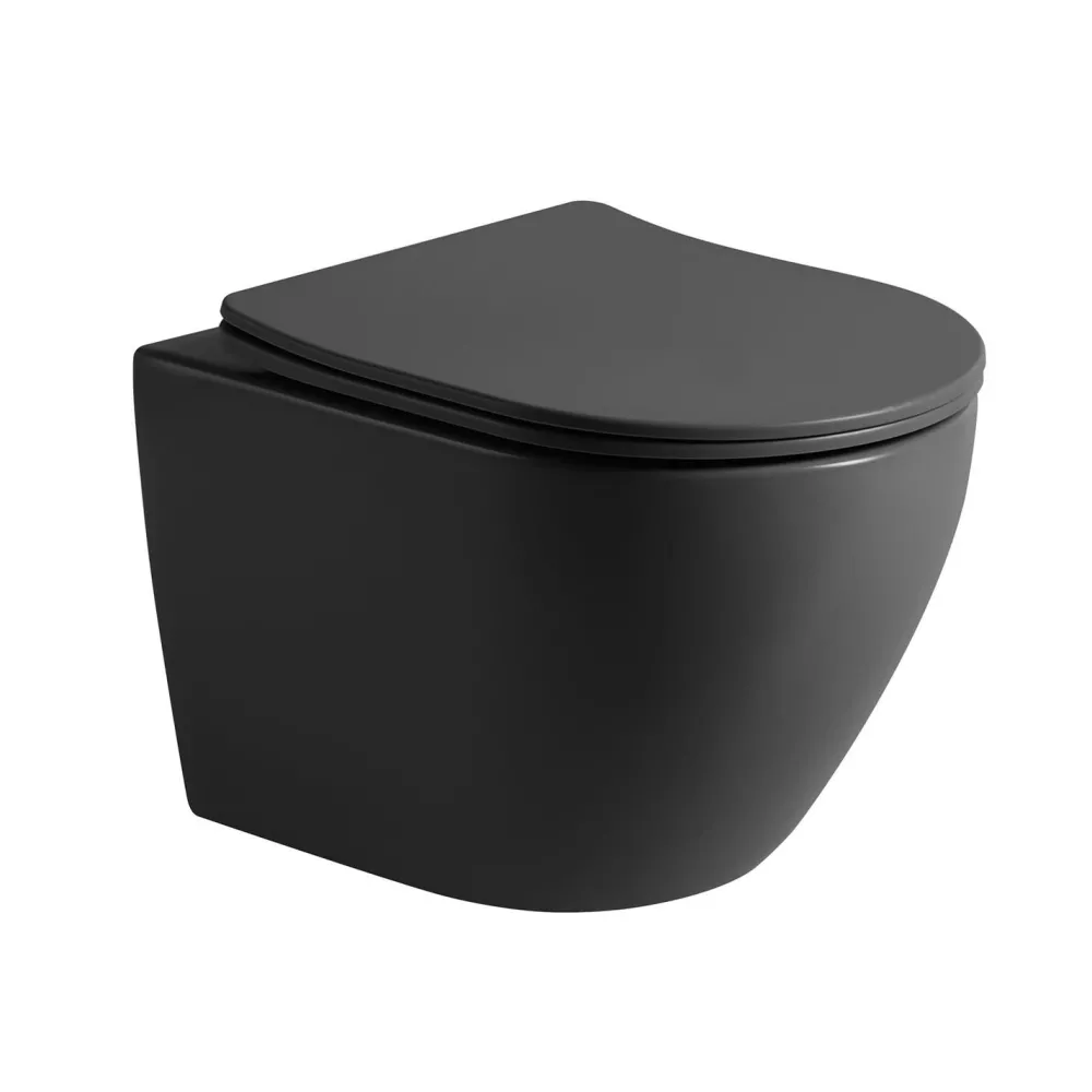 Seinä-WC-istuin Pacho Rimless, soft-close -kannella, eri värejä*Interia Clearance
