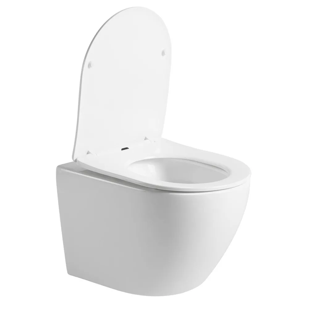 Seinä-WC-istuin Pacho Rimless, soft-close -kannella, eri värejä*Interia Clearance