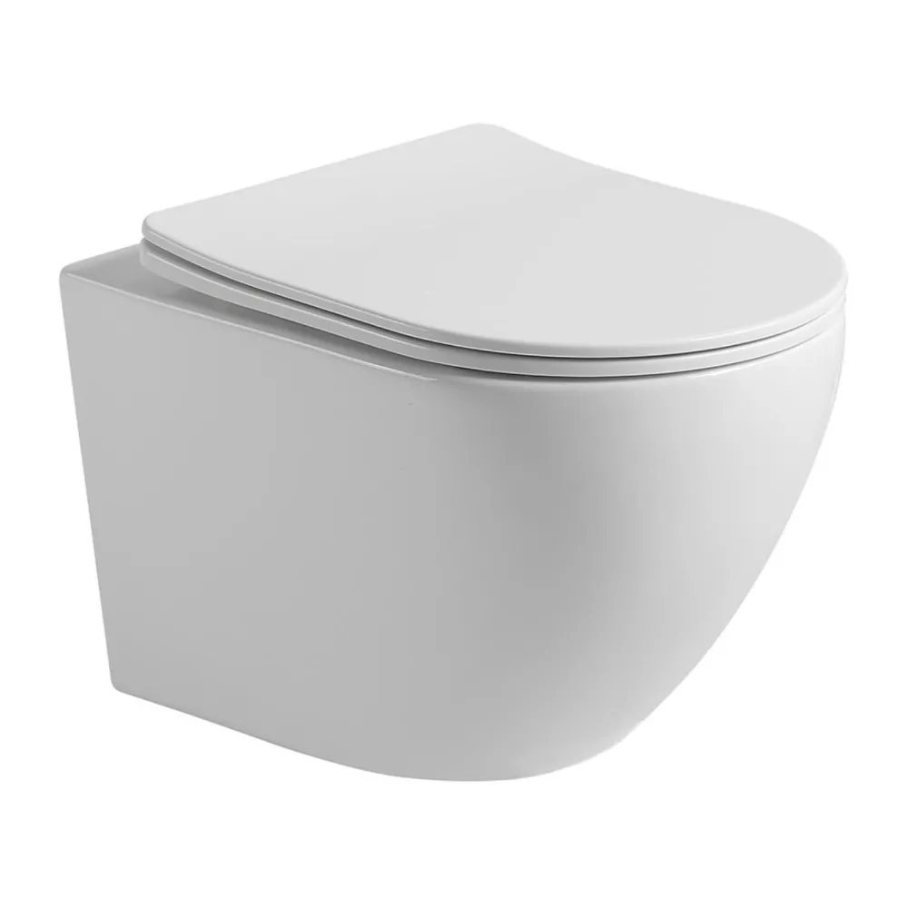 Seinä-WC-istuin Pacho Rimless, soft-close -kannella, eri värejä*Interia Clearance