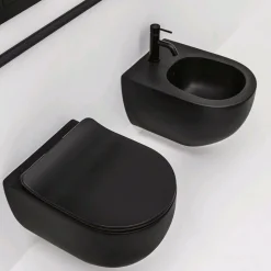 Clearance Seinä-WC-istuin Glomp Mini, huuhtelukaulukseton, matta, eri värejä Wc-Istuimet Ilman Huuhtelukaulusta