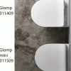 Seinä-WC-istuin Glomp Mini, huuhtelukaulukseton, valkoinen Wc-Istuimet Ilman Huuhtelukaulusta