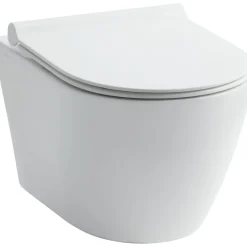 Seinä-WC-istuin Studio, ohuella kannella, valkoinen*Lavabo Outlet