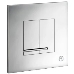 Outlet Seinä-WC:n huuhtelupainike Trimont XS, neliskulmainen, muovi, kiiltävä kromi Seinä-Wc