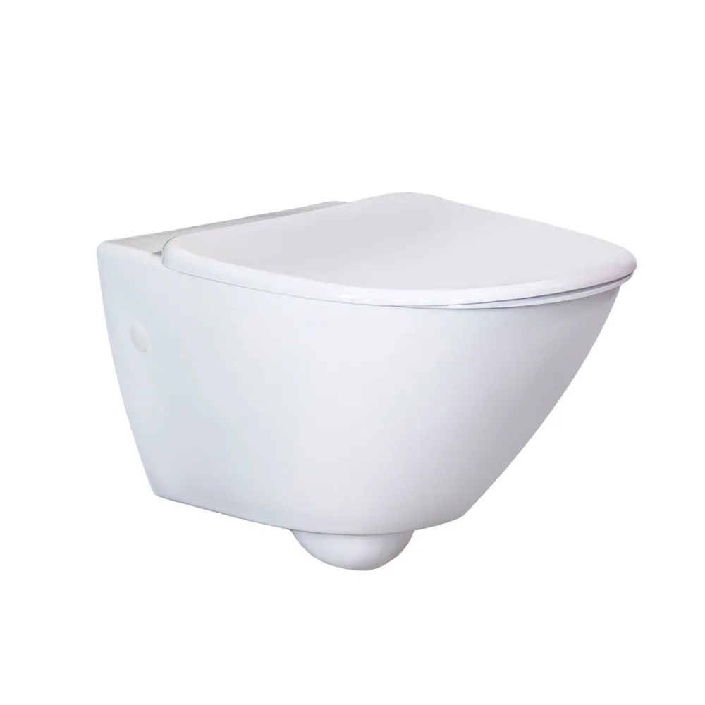 Seinä WC-paketti Spola, täydellinen, musta painike*Bathlife Best