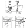 Seinä-WC-paketti Rapid SLX 4-in-1, valkoinen*Grohe Hot