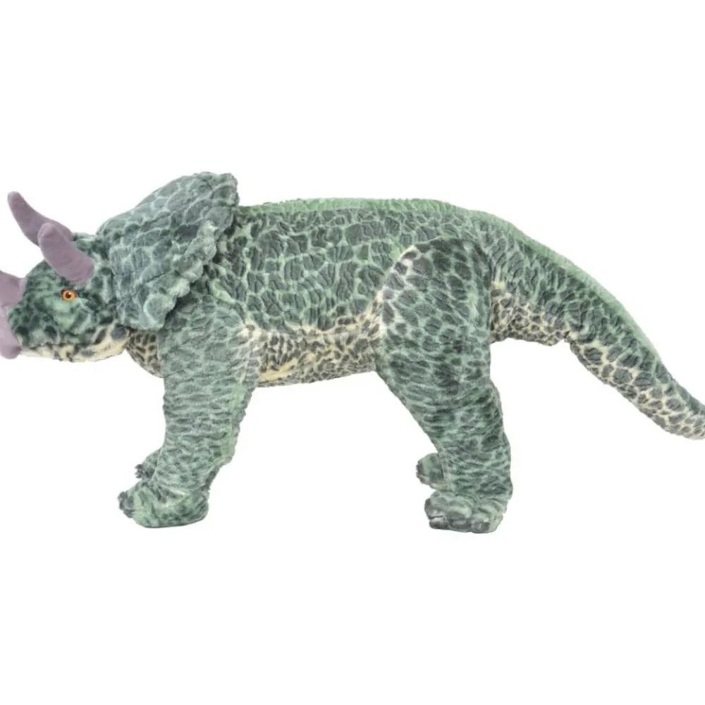 Seisova leludinosaurus Triceratops XXL plyysi vihreä*FinePRICE Online