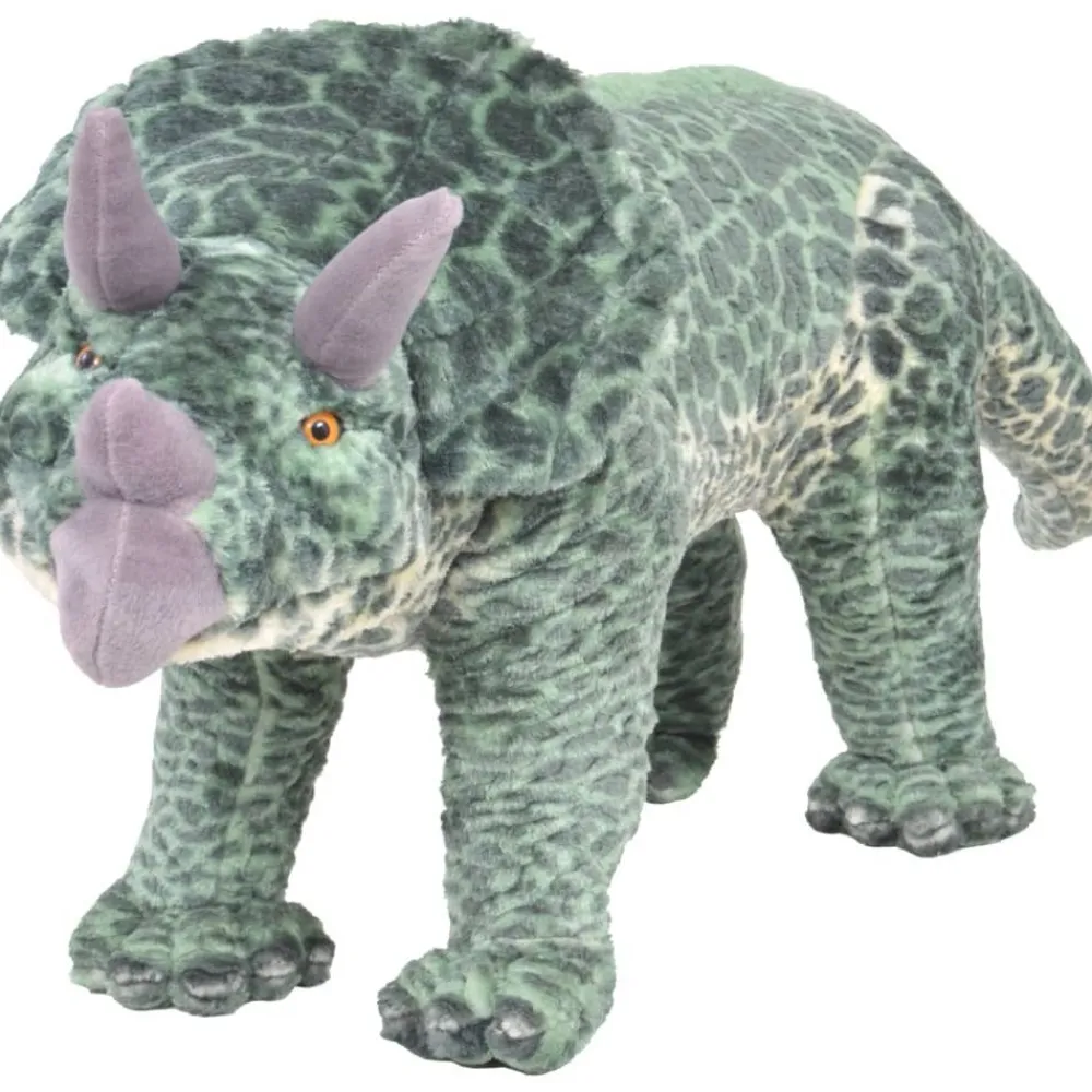 Seisova leludinosaurus Triceratops XXL plyysi vihreä*FinePRICE Online