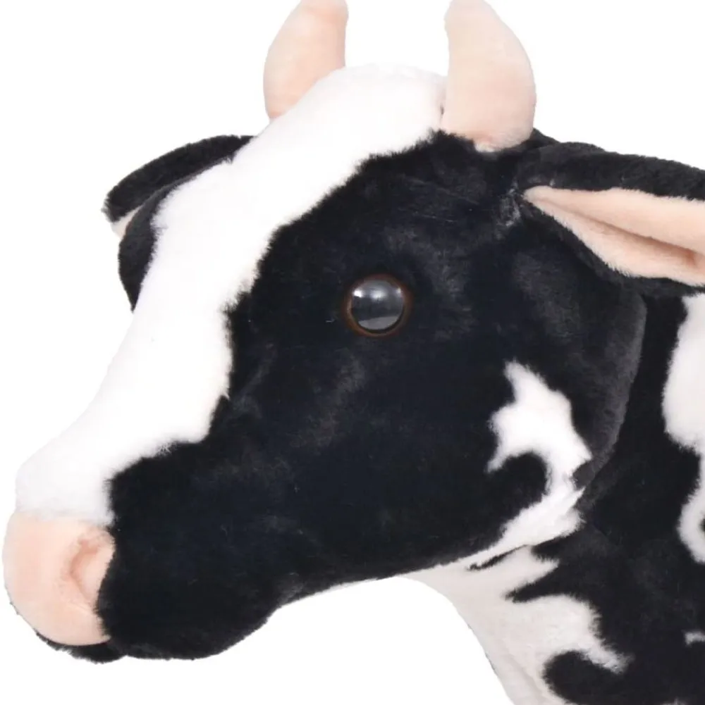 Outlet Seisova pehmolelu lehmä musta ja valkoinen XXL Lelut
