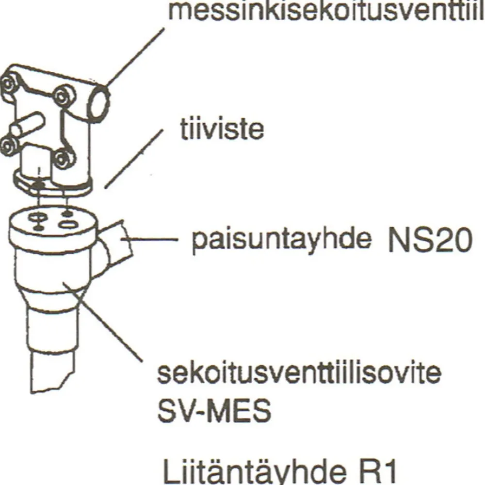 Outlet Sekoitusventtiilin sovite 22 mm Lämmityskattilat