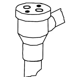 Outlet Sekoitusventtiilin sovite 22 mm Lämmityskattilat