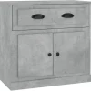 Senkki betoninharmaa 70x35,5x67,5 cm tekninen puu (16428)*FinePRICE Outlet