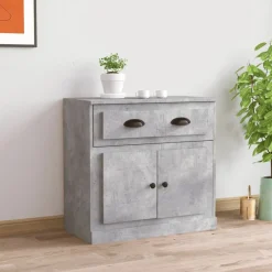Senkki betoninharmaa 70x35,5x67,5 cm tekninen puu (16428)*FinePRICE Outlet