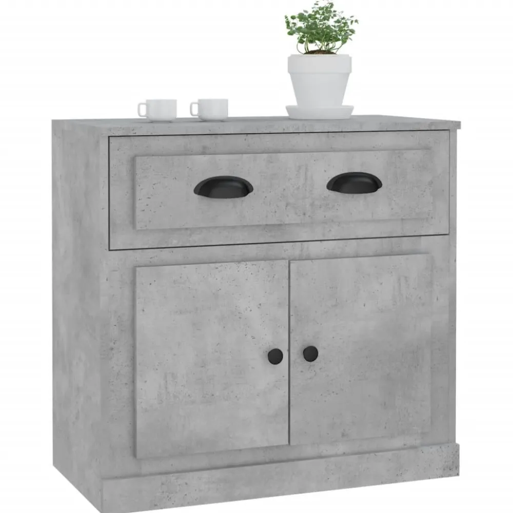 Senkki betoninharmaa 70x35,5x67,5 cm tekninen puu (16428)*FinePRICE Outlet