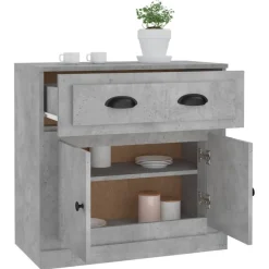 Senkki betoninharmaa 70x35,5x67,5 cm tekninen puu (16428)*FinePRICE Outlet