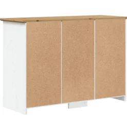 Hot Senkki BODO valkoinen/ruskea 115,5x44x80 cm täysi mänty (55066) Senkit