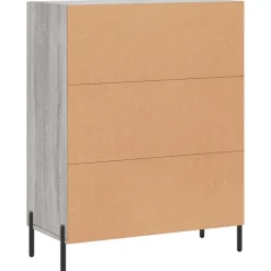 Best Senkki harmaa Sonoma 69,5x34x90 cm tekninen puu (27738) Senkit