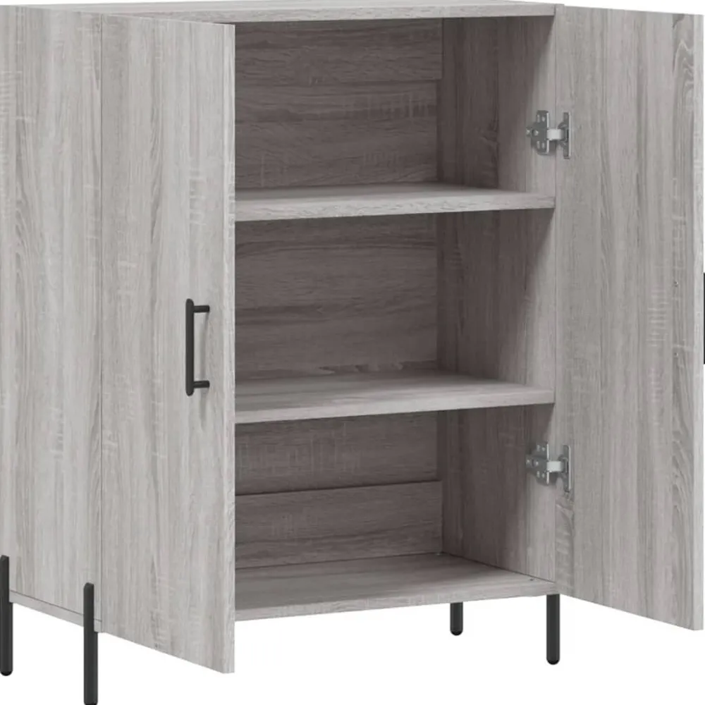 Best Senkki harmaa Sonoma 69,5x34x90 cm tekninen puu (27738) Senkit