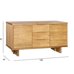Senkki Lisbon 180x45x82cm, tammi*Home4you Sale
